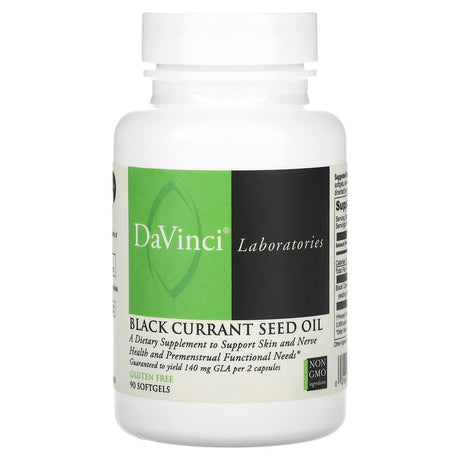 DaVinci Laboratories of Vermont, Black Currant Seed Oil, 90 Softgels - Supply Center USA