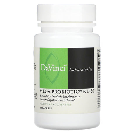 DaVinci Laboratories of Vermont, Mega Probiotic ND 50, 30 Capsules - Supply Center USA