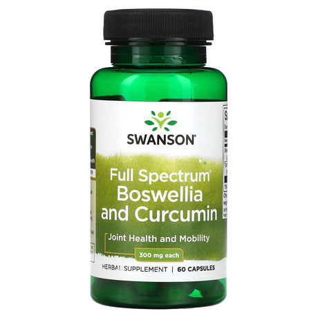 Swanson, Full Spectrum Boswellia and Curcumin, 300 mg, 60 Capsules - Supply Center USA