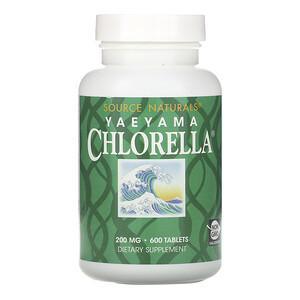 Source Naturals, Yaeyama Chlorella, 200 mg, 600 Tablets - HealthCentralUSA