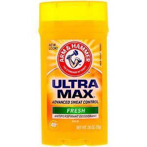 Arm & Hammer, UltraMax, Solid Antiperspirant Deodorant, for Men, Fresh, 2.6 oz (73 g) - Supply Center USA