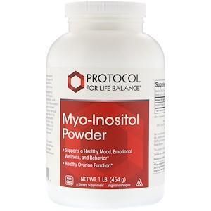 Protocol for Life Balance, Myo-Inositol Powder, 1 lb (454 g) - Supply Center USA