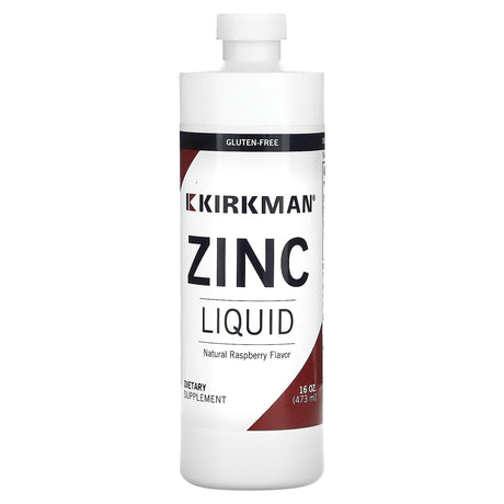 Kirkman Labs, Zinc Liquid, Natural Raspberry , 16 oz (473 ml) - Supply Center USA