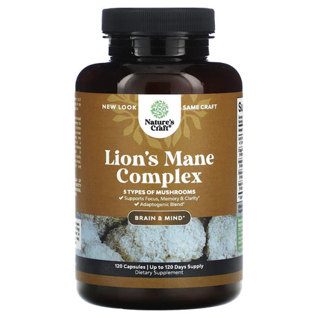 Nature's Craft, Lion's Mane Complex, 120 Capsules - Supply Center USA