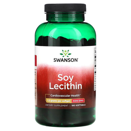 Swanson, Soy Lecithin, 1.2 g, 180 Softgels - Supply Center USA