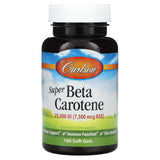 Carlson, Super Beta Carotene, 7,500 mcg RAE (25,000 IU), 100 Soft Gels - Supply Center USA