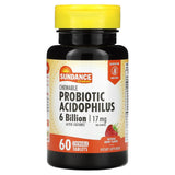 Sundance Vitamins, Chewable Probiotic Acidophilus, Natural Berry, 8.5 mg, 60 Chewable Tablets - Supply Center USA