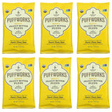 Puffworks, Peanut Butter Puffs, Honey, 6 Pack, 1.2 oz (34 g) Each - Supply Center USA