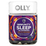 OLLY, Immunity Sleep + Elderberry, Midnight Berry, 36 Gummies - Supply Center USA