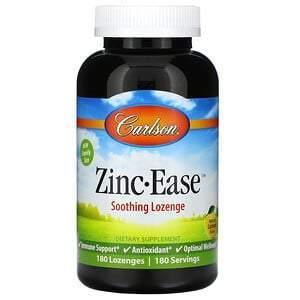 Carlson Labs, Zinc-Ease, Natural Lemon, 180 Lozenges - Supply Center USA