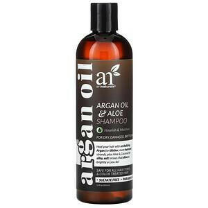 Artnaturals, Argan Oil & Aloe Shampoo, For Dry, Damaged, Brittle Hair, 12 fl oz (355 ml) - HealthCentralUSA