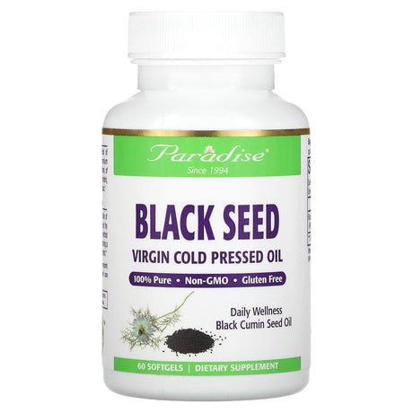 Paradise Herbs, Black Seed, 60 Softgels - Supply Center USA