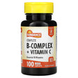 Sundance Vitamins, Complete B-Complex + Vitamin C, 100 Coated Caplets - Supply Center USA