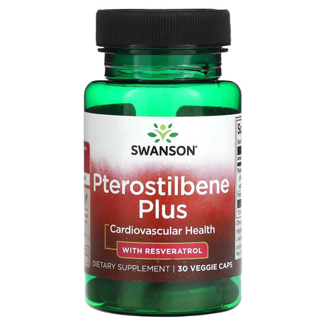 Swanson, Pterostilbene Plus, with Resveratrol, 30 Veggie Caps - Supply Center USA