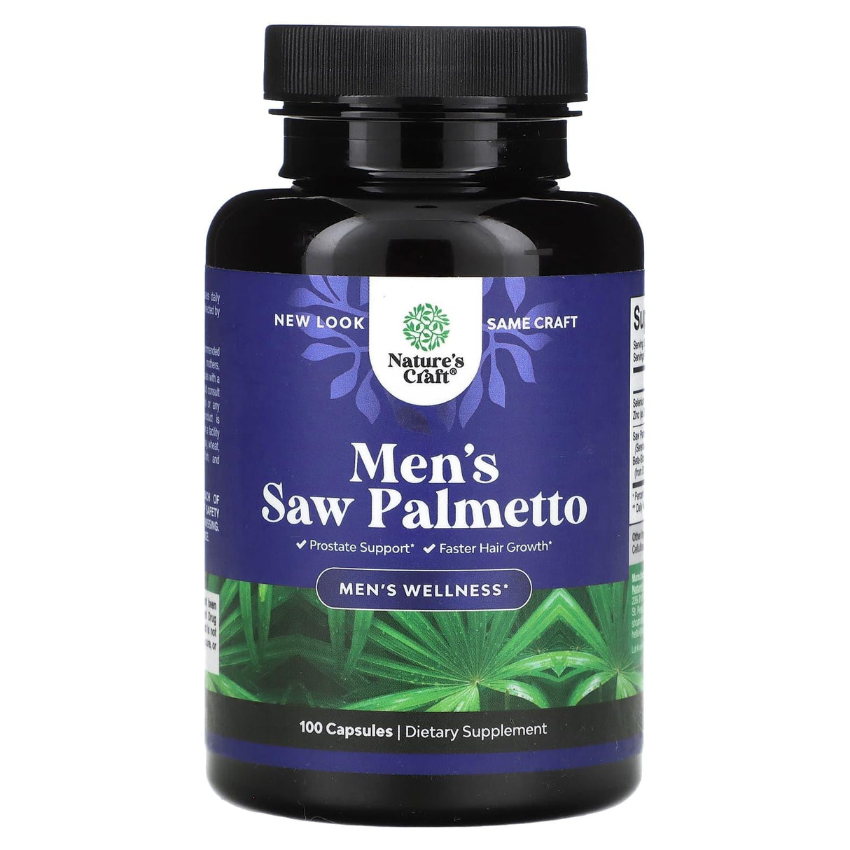 Nature's Craft, Men's Saw Palmetto , 100 Capsules - Supply Center USA