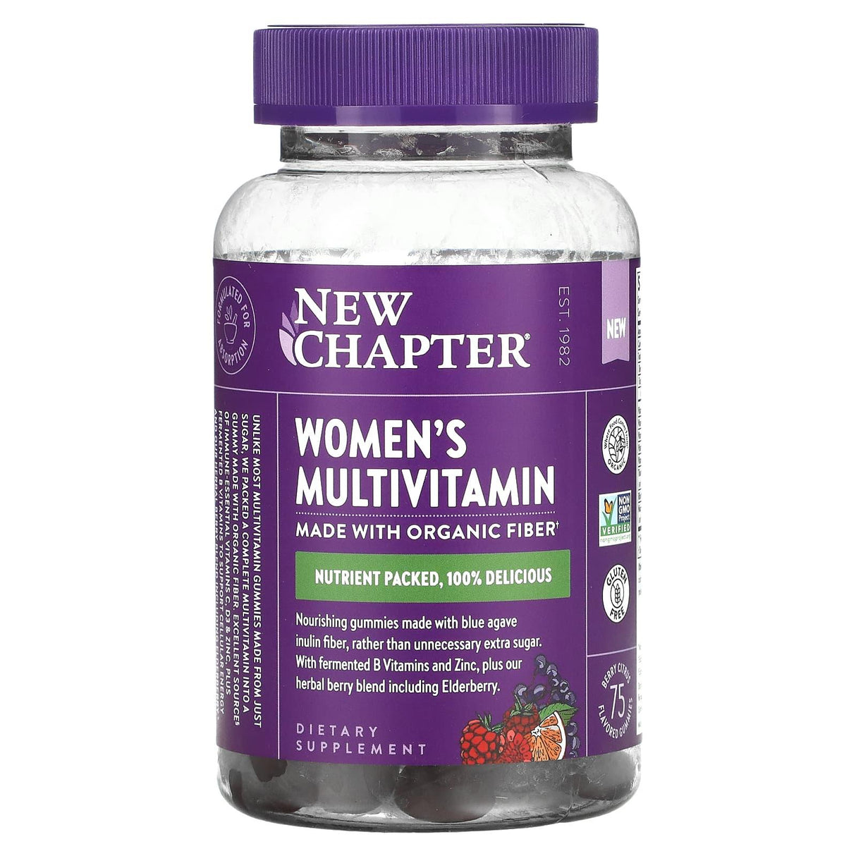 New Chapter, Women's Multivitamin, Berry Citrus, 75 Gummies - Supply Center USA