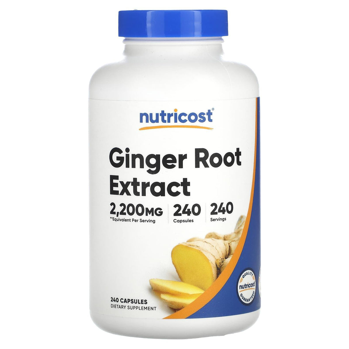 Nutricost, Ginger Root Extract, 2,200 mg , 240 Capsules - Supply Center USA