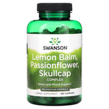 Swanson, Lemon Balm, Passionflower, Skullcap Complex, 180 Capsules - Supply Center USA