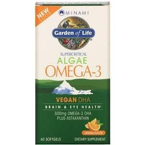 Minami Nutrition, Algae Omega-3, Orange Flavor, 60 Softgels - Supply Center USA