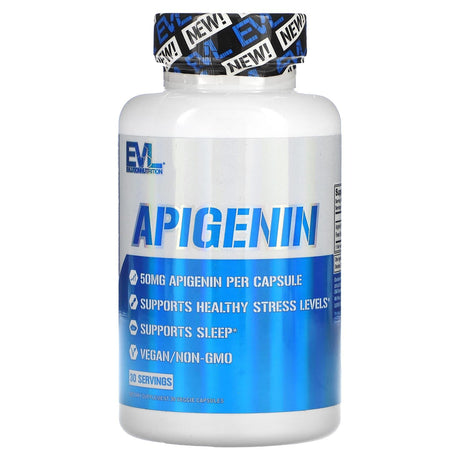 EVLution Nutrition, Apigenin, 30 Veggie Capsules - Supply Center USA