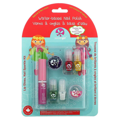 SuncoatGirl, Lip Gloss, Nail Sparkle Kit, 7 Piece Set - Supply Center USA