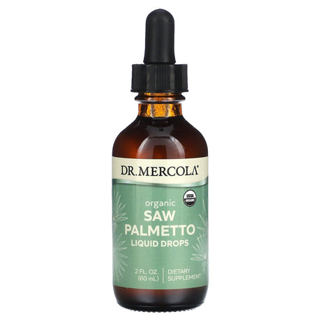 Dr. Mercola, Organic Saw Palmetto Liquid Drops , 2 fl oz (60 ml) - Supply Center USA