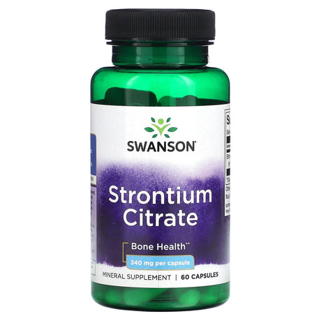 Swanson, Strontium Citrate, 340 mg, 60 Capsules - Supply Center USA