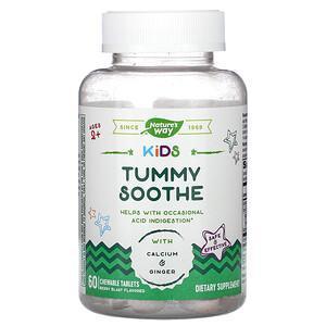 Nature's Way, Kids, Tummy Soothe, Ages 2+, Berry Blast, 60 Chewable Tablets - Supply Center USA