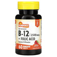 Sundance Vitamins, Fast Dissolve B-12 With Folic Acid, Natural Berry, 2,500 mcg, 60 Fast Dissolve Tablets - Supply Center USA