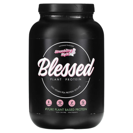 Blessed, Plant Protein, Strawberry Mylk, 2.1 lb (948 g) - Supply Center USA