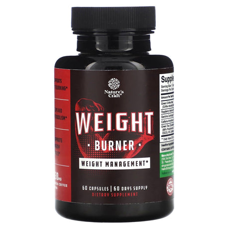 Nature's Craft, Weight Burner, 60 Capsules - Supply Center USA