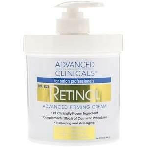 Advanced Clinicals, Retinol, Advanced Firming Cream, 16 oz (454 g) - HealthCentralUSA