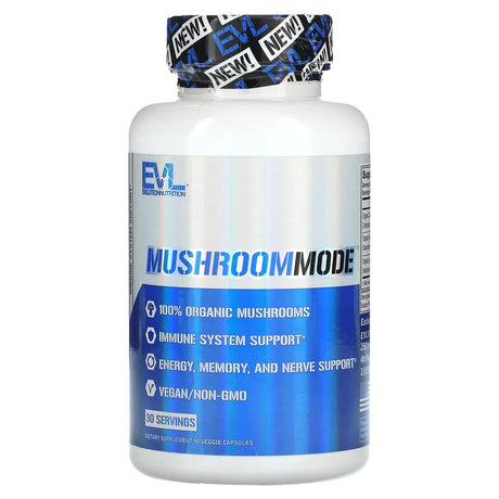 EVLution Nutrition, MushroomMode, 90 Veggie Capsules - Supply Center USA