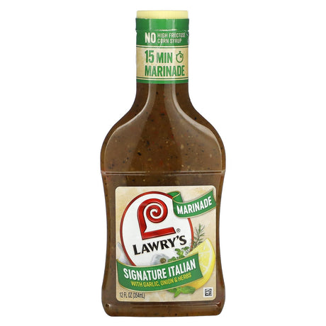 Lawry's, Marinade, Signature Italian With Garlic, Onion & Herbs, 12 fl oz (354 ml) - Supply Center USA