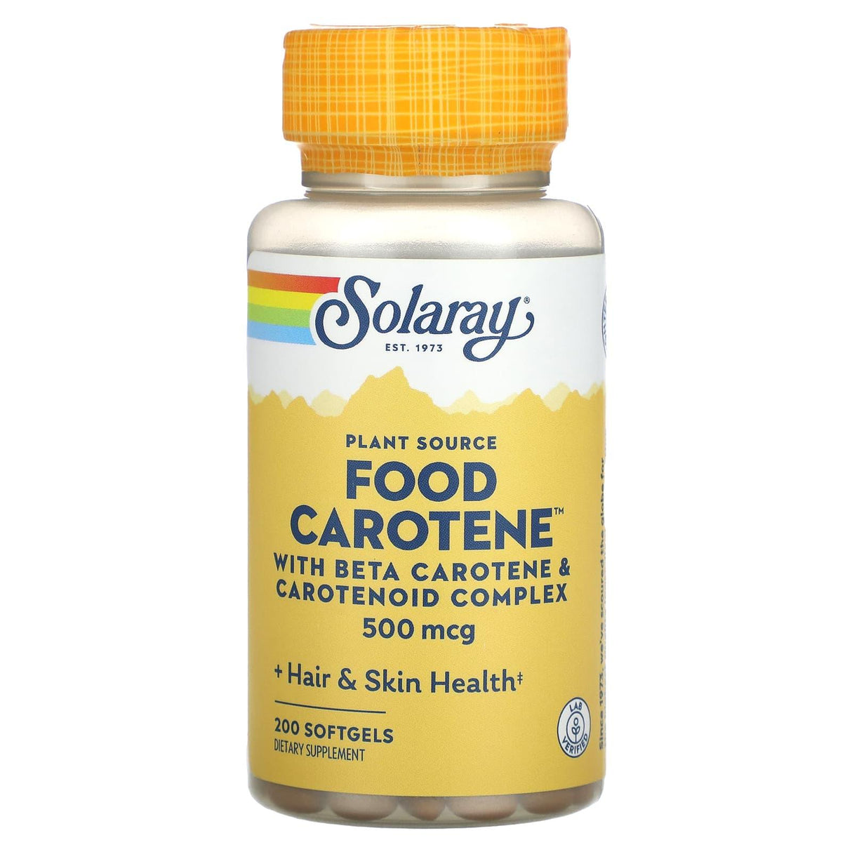 Solaray, Plant Source Food Carotene, 500 mcg, 200 Softgels - Supply Center USA