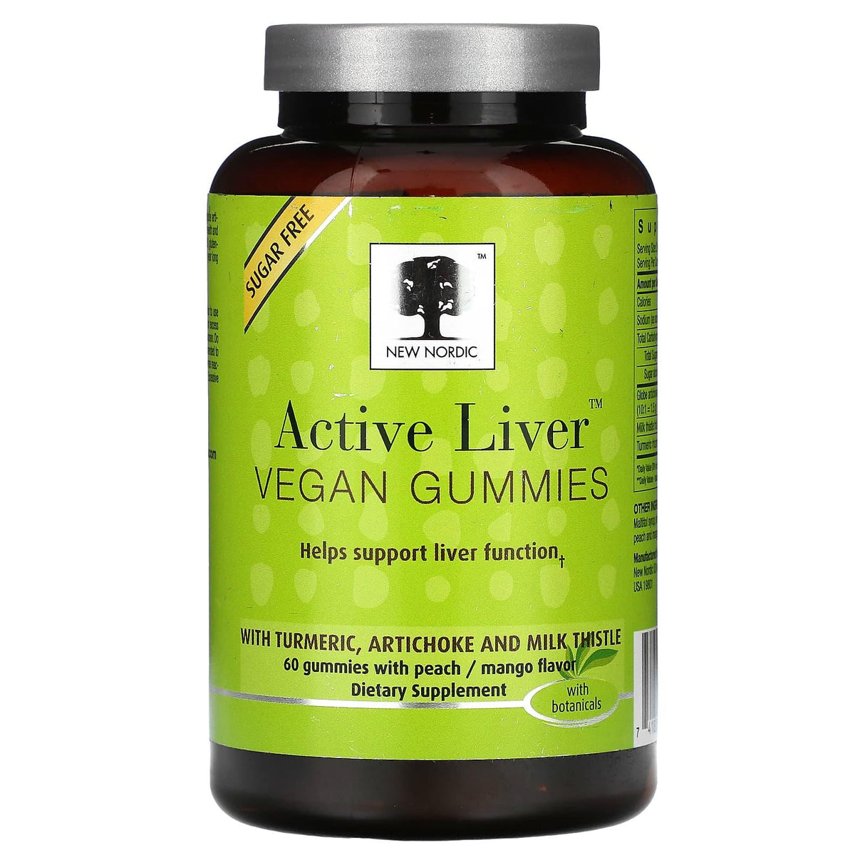 New Nordic US Inc, Active Liver Vegan Gummies, Peach and Mango, 60 Gummies - Supply Center USA