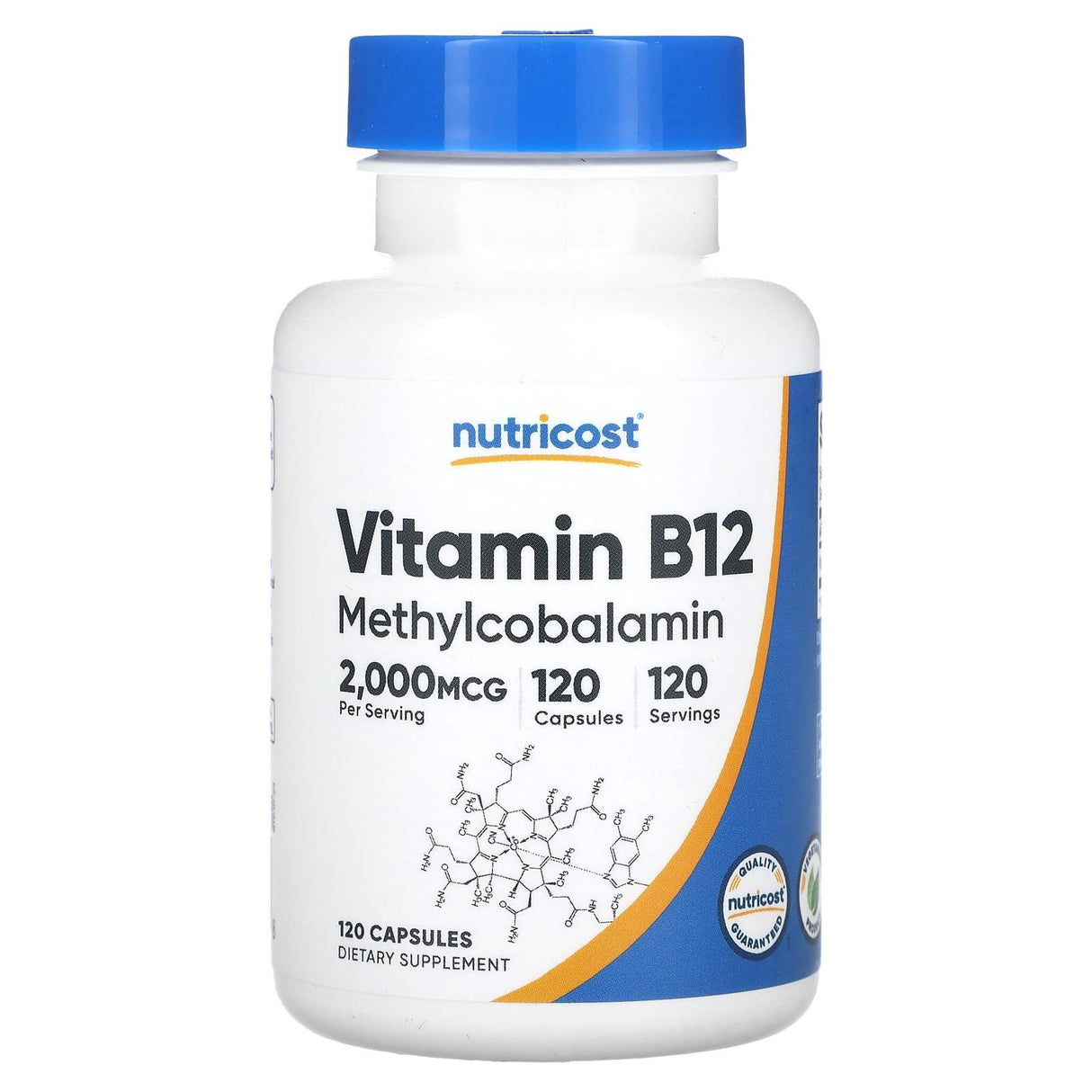 Nutricost, Vitamin B12, 2,000 mcg, 120 Capsules - Supply Center USA