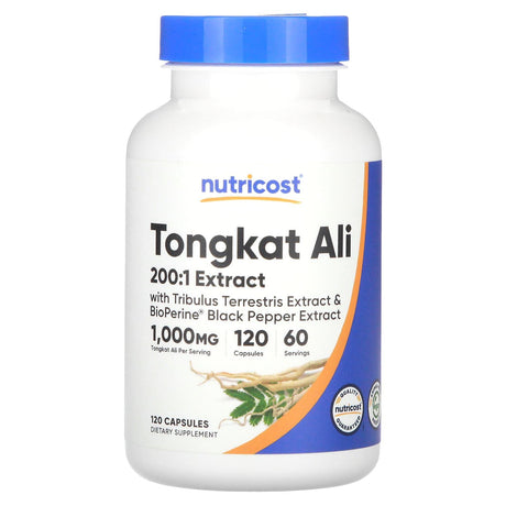 Nutricost, Tongkat Ali, 1,000 mg, 120 Capsules (500 mg per Capsule) - Supply Center USA