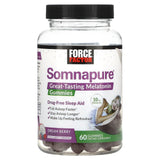 Force Factor, Somnapure, Great Tasting Melatonin Gummies, Dream Berry, 5 mg, 60 Gummies - Supply Center USA