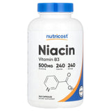 Nutricost, Niacin, 500 mg, 240 Capsules - Supply Center USA