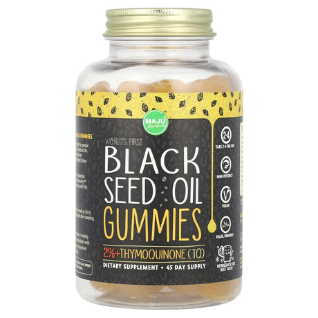 Maju Superfoods, Black Seed Oil Gummies, 45 Gummies - Supply Center USA