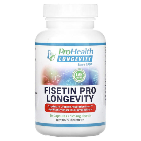 ProHealth Longevity, Fisetin Pro Longevity, 125 mg, 60 Capsules - Supply Center USA