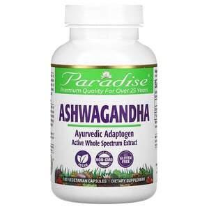 Paradise Herbs, Ashwagandha, 180 Vegetarian Capsules - Supply Center USA