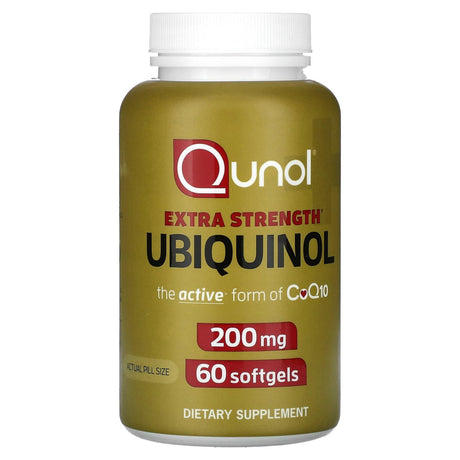 Qunol, Extra Strength Ubiquinol, 200 mg, 60 Softgels - Supply Center USA