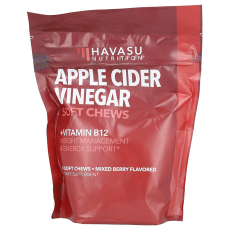 Havasu Nutrition, Apple Cider Vinegar Soft Chews, Mixed Berry, 60 Soft Chews - Supply Center USA