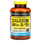 Mason Natural, Oyster Shell Calcium Plus D3, 250 Tablets - Supply Center USA