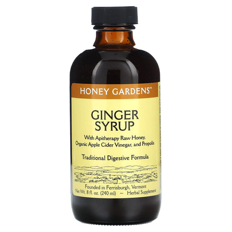 Honey Gardens, Ginger Syrup, 8 fl oz (240 ml) - Supply Center USA