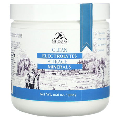 Mt. Capra, Clean Electrolytes + Trace Minerals, 10.6 oz (300 g) - Supply Center USA