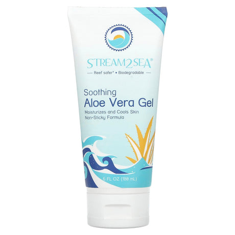 Stream2Sea, Soothing Aloe Vera Gel, 6 fl oz (180 ml) - Supply Center USA