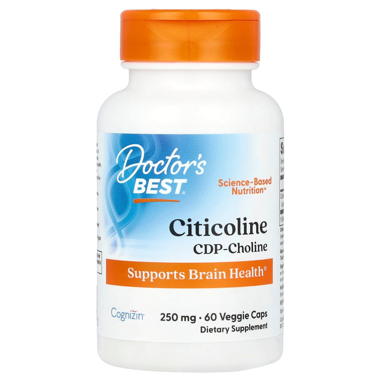 Doctor's Best, Citicoline, 250 mg, 60 Veggie Caps - Supply Center USA